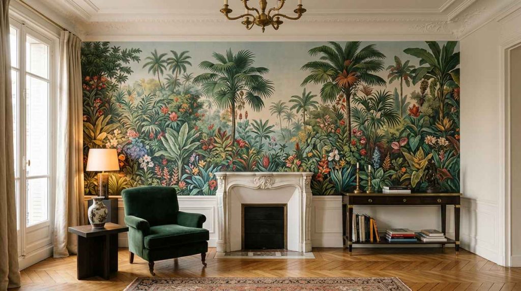 Papier peint trompe-l'œil végétal : comment l'intégrer dans sa décoration