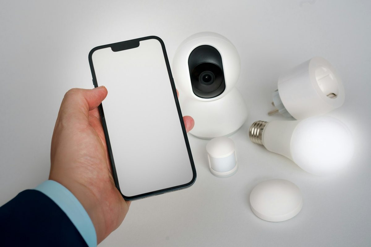 Caméra de sécurité connectée pilotée depuis un smartphone