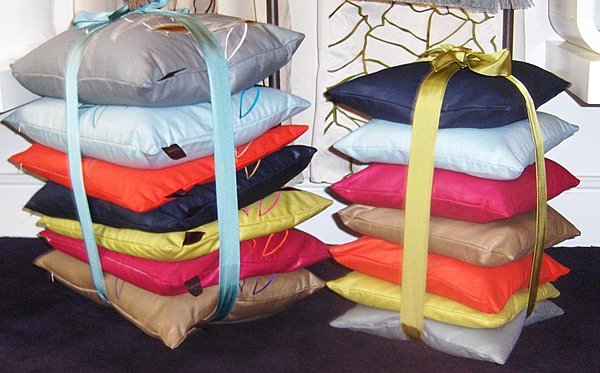 Deux tailles de coussins