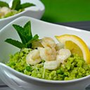 Risotto calamars aux petits pois
