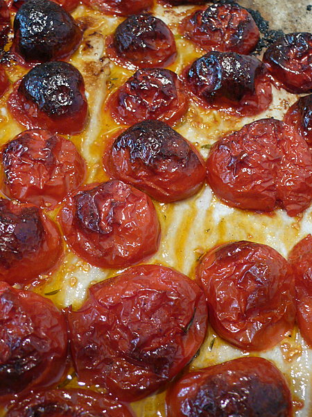 Tomates confites après 2 heures minimum de cuisson.