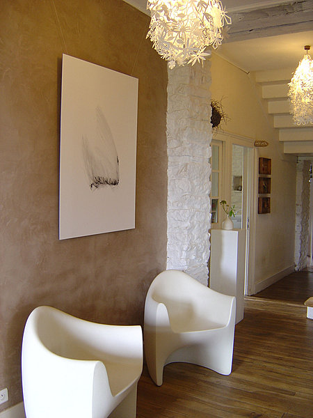 L'Entrée donne le ton : calme, design simplicité, mais volupté.