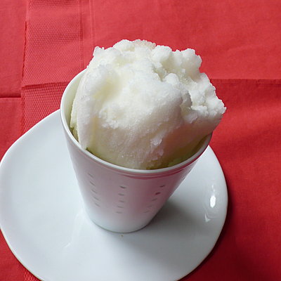 Sorbet citron parfumé au romarin