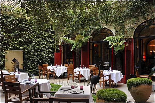 Le patio du Lancaster