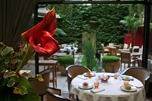 Dîner dehors au calme