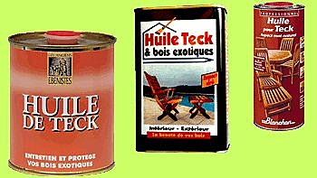 Un peu d'huile de teck et beaucoup d'huile de coude une à deux fois par an.