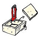 Construits un garde-manger grillagé (structure en bois et grillage fin sur les côtés).