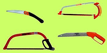 Les scies de Jardin : lame longue, lame étroite et recourbée, scie égoïne...