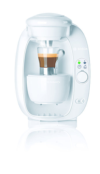La Tassimo carossée de blanc