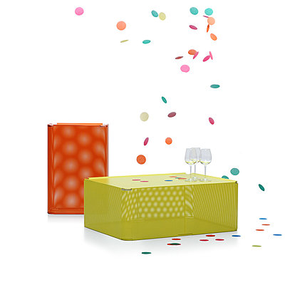 Un mobilier en résille de métal