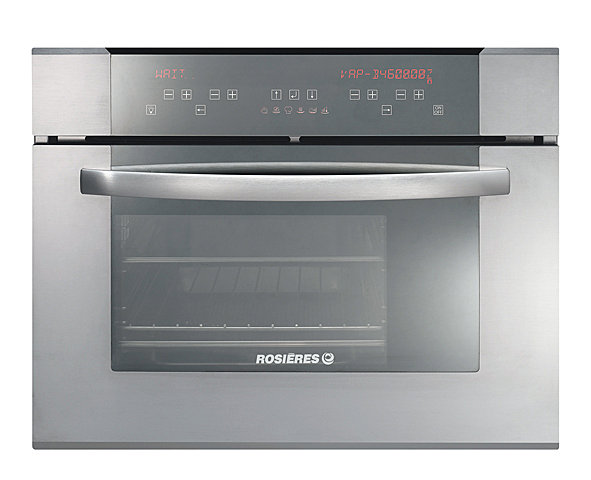 Un four multifonctions de 27 litres avec fonction vapeur. 6 fonctions de cuisson. 50 recettes. RDCV49MIN. Rosières.