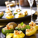 Cubes de Foie Gras en mini-legumes