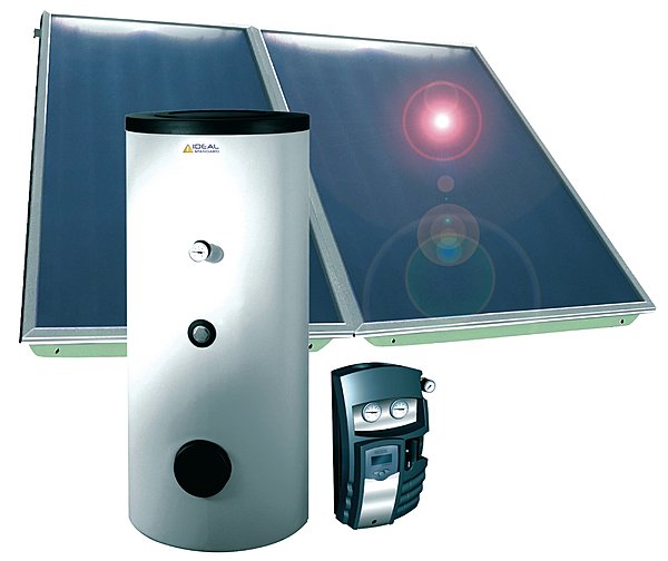 Ce système solaire combiné comprend un ballon de 600, 750 ou 1000 l au choix. Il permet de bénéficier du crédit d'impôt. Système Solar. Idéal Standard chez Aubade.