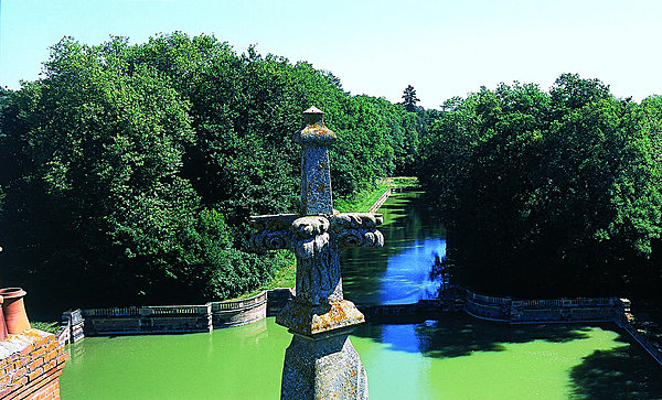 Vue des bassins depuis les toits