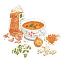 Velouté de lentilles corail