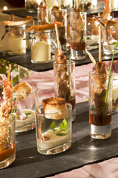 Les élegants amuse bouche en verrines