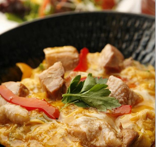 Donburi de poulet et oeuf