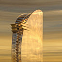 Une voile de bateau face à la Méditerranée