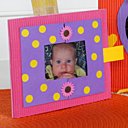 Le cadre rose à pois