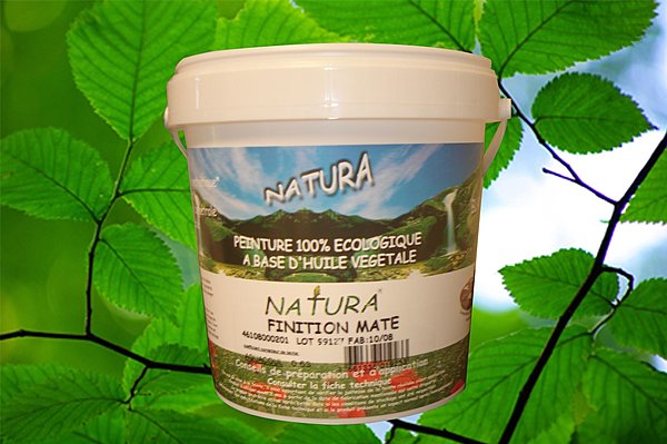 Peinture 100% écologique à base d'huile végétale. Natura