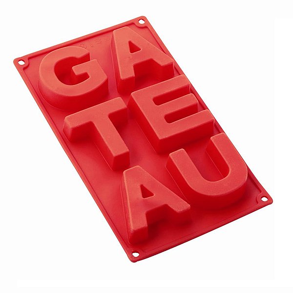 Moule Gâteau. Silicone. Supporte les températures jusqu'à 260°C. Anti-adhérent. Démoulage facile. Nettoyage au lave-vaisselle. Dim : 30 x 17,5 cm. 12,90 €