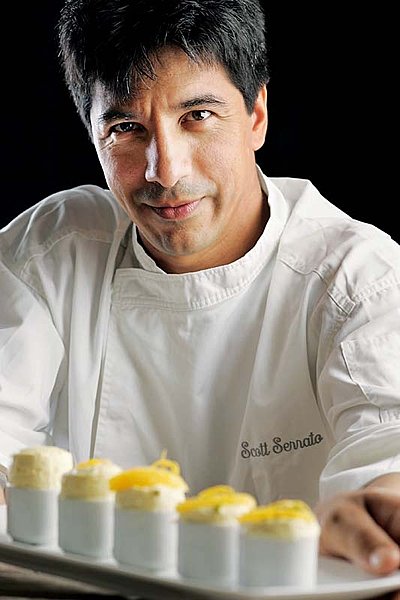 Le chef, Scott Serrato, spéciliste de la cuisine minceur