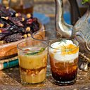 Version granité berbère au thé vert, à la menthe et aux pignons