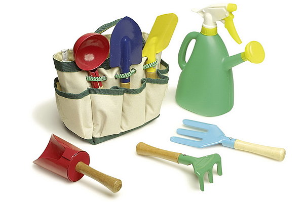 Tout le nécessaire pour le jardinier en herbe transportable dans un sac en toile.www.lacabanedefrancois.com