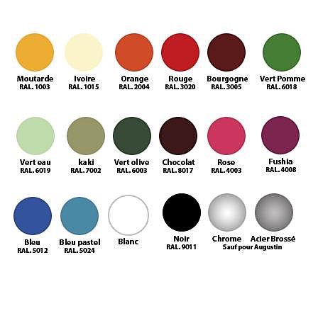 Les lampes Jieldé se composent de toutes ces couleurs. Avez-vous trouvé la vôtre ?