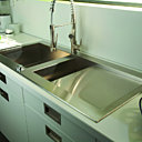 Evier double cuves inox Unik, Castorama