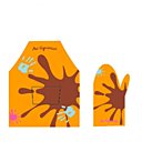 Ensemble gant & tablier pain d'épice - Cookinette. Dim : 55 x 60. Tour de taille : 60 à 80 cm. Gant 20 cm. Age : de 5 à 12 ans. 11,80 €