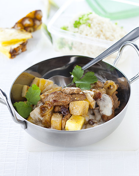 Agneau à l'ananas, pour changer du veau carottes !