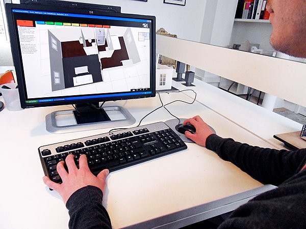 Le client dessine lui même très facilement son plan sur l'interface d'Architurn.com