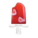 Lamelles de fraises bien jolies dans le sorbet gouteux