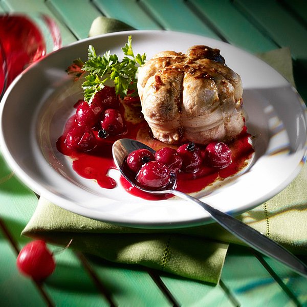 Paupiettes de veau aux griottes