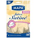 Gants en latex satiné, intérieur soie et coton - Mapa