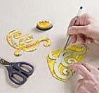 5- Réaliser des volutes en carton récupéré