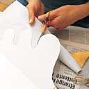 3-Découper l'excédent de papier.