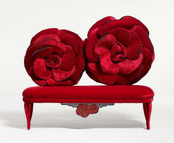 Moi et la rose, avec pâtes de verre de chez Sicis