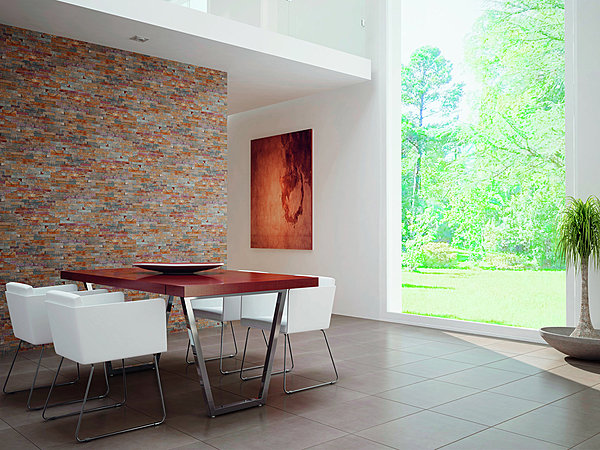 Pose droite très actuelle pour le carrelage Brick Soft de Tile of Spain