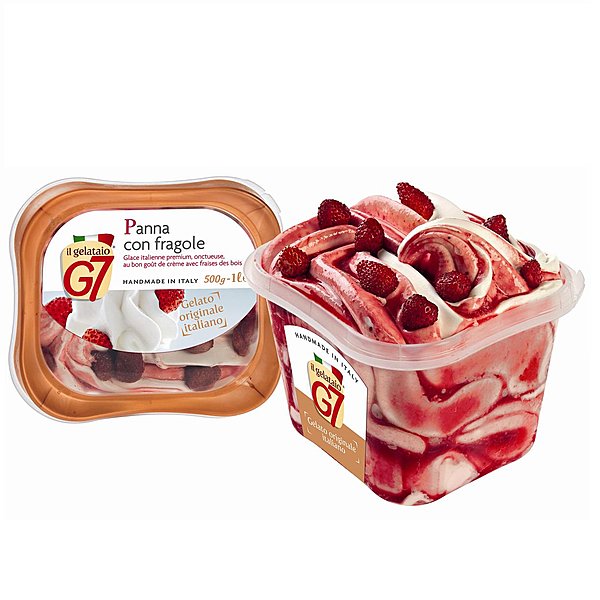 Pack G7 1 litre Crème et fraises