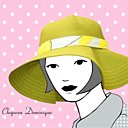 7-ChapeauDominique en tissu d'ameublement