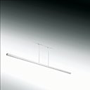 LUM 21 : plafonnier fin et discret signé Christian Hauvette, dont le profil en aluminium extrudé, peint par poudrage polyester blanc équipés de 2 tubes T5