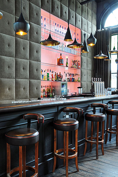 Le bar de La Gare, ambiance rétro oblige