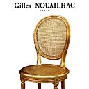 Chaise médaillon Louis XVI cannée