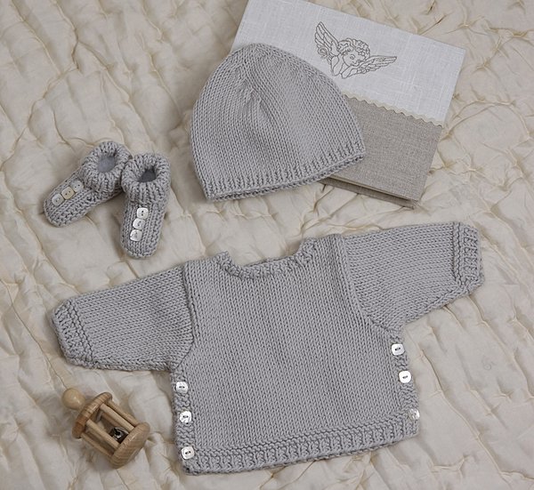 2- Ensemble en coton avec boutons de nacre