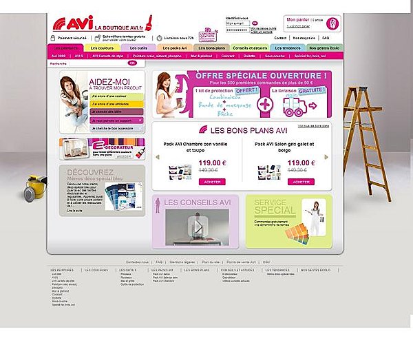 Un tout nouveau site machand où l'on navigue aisément