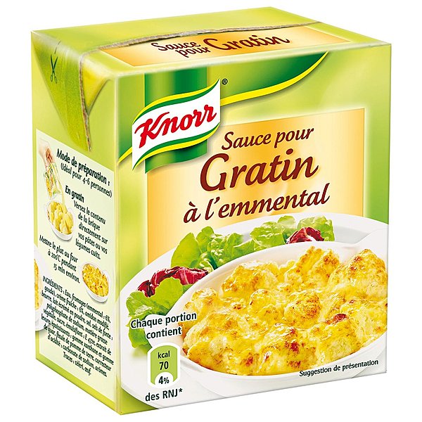 Sauce à l'emmental chez Knorr