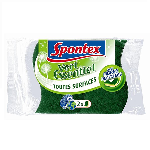 La nouvelle copine d'Ernie  l'éponge Vert Essentiel, composée de fibres recyclées