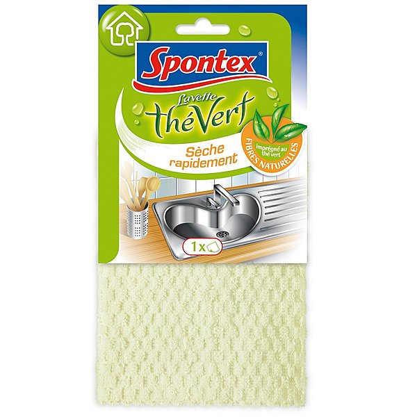 La nouvelle lavette Spontex, au thé vert